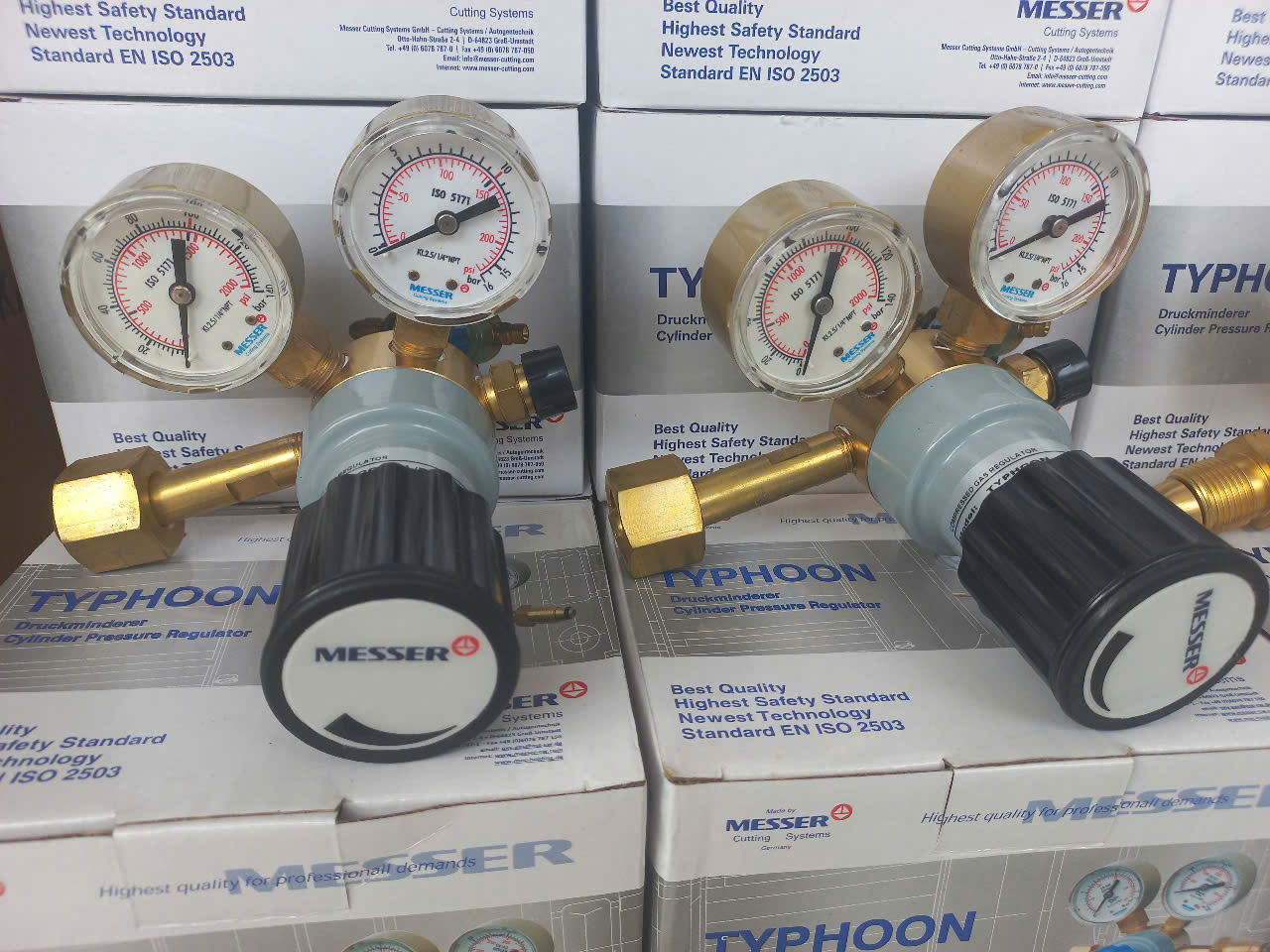Van điều áp khí CO2 Typhoon Messer Đức - Công ty TNHH Favigas